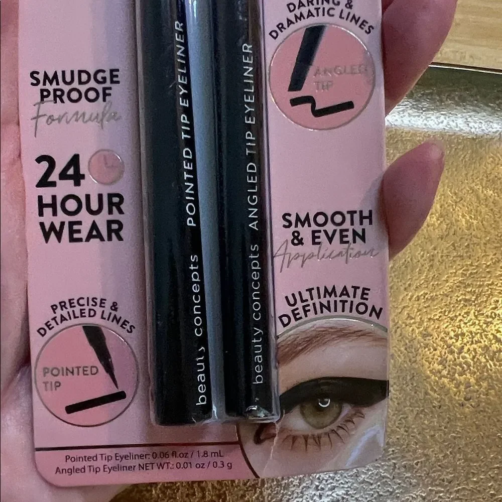 #1174**Beauty Concepts Black Eyeliner Set